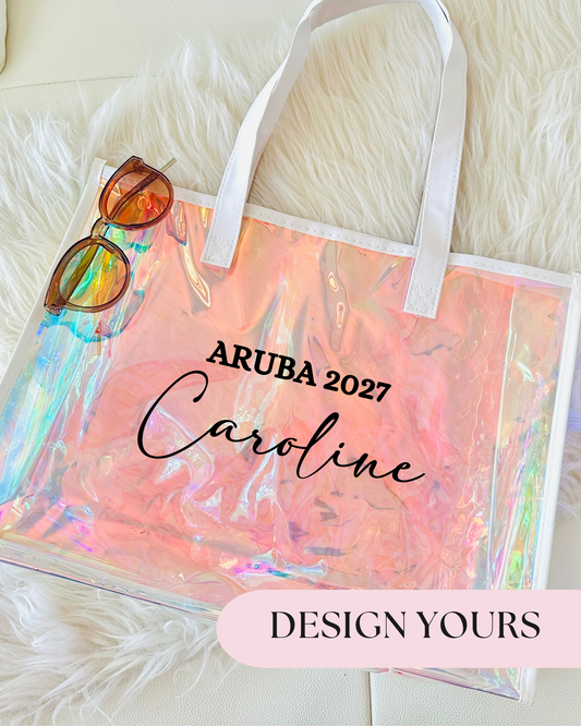 Personalized Holographic Party Tote Bags