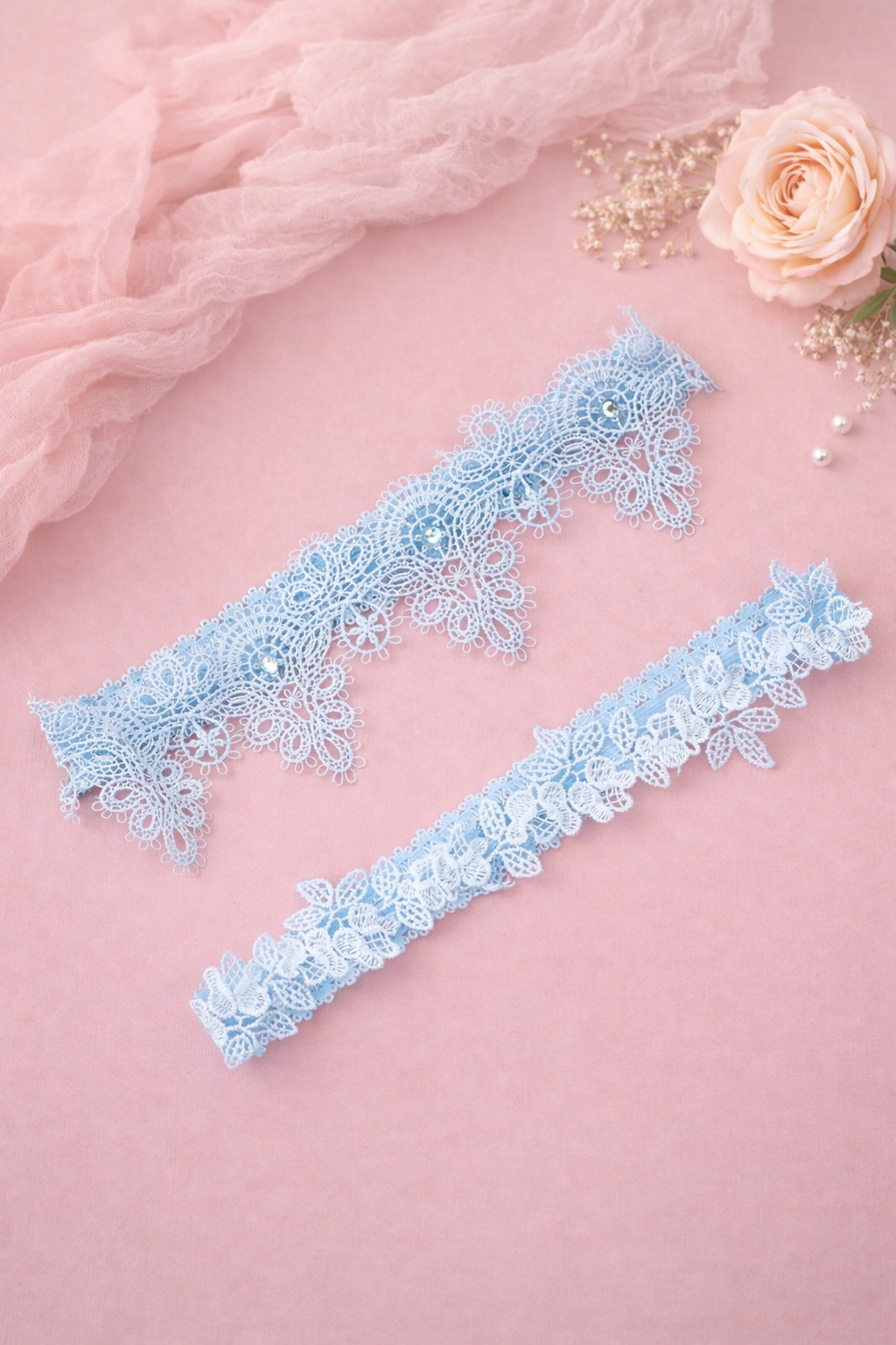 Leia Bridal Lace Garter Set