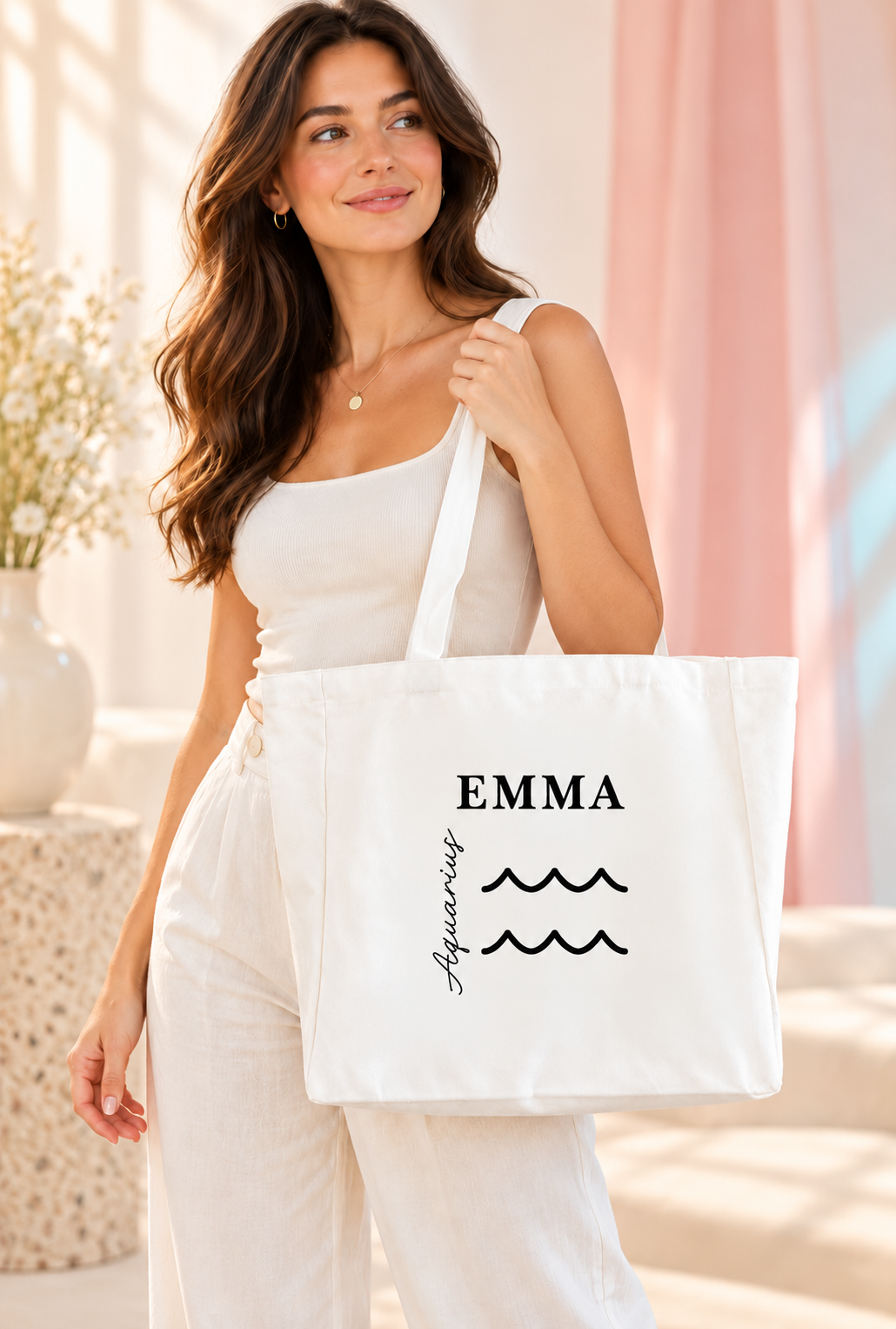 Personalized Tote Bags with your zodiac sign and Name