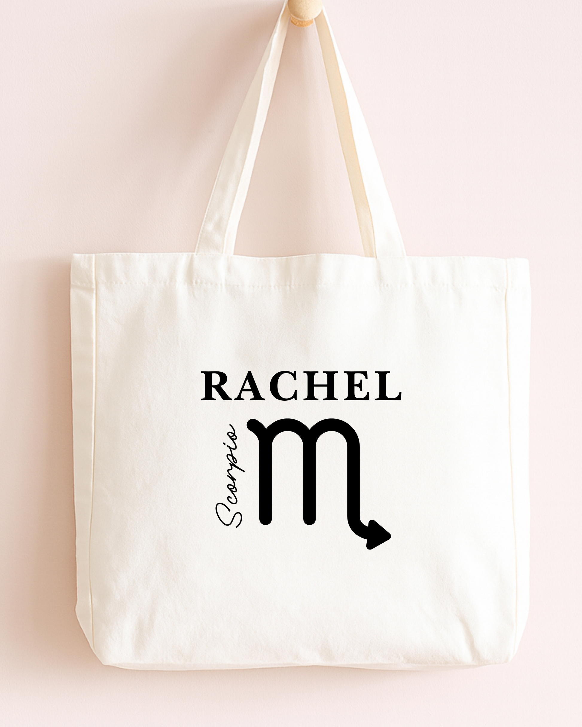 Personalized Zodiac Tote Bags with Name