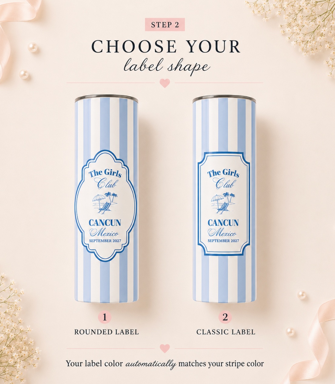 Personalized Tumbler For Bach Trips And More.