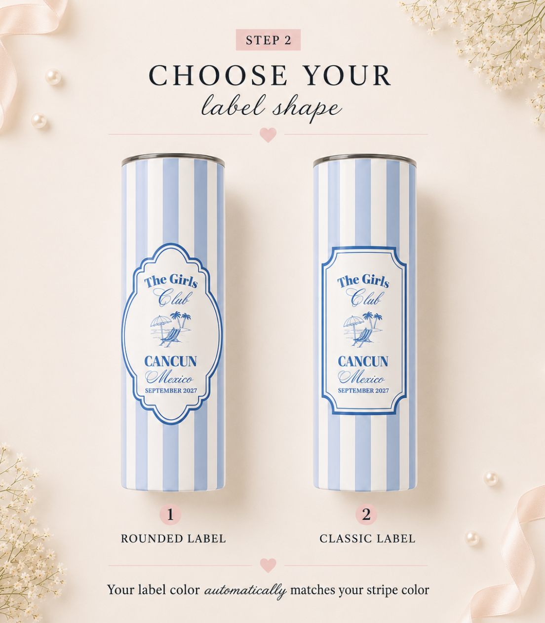 Personalized Tumbler For Bach Trips And More.