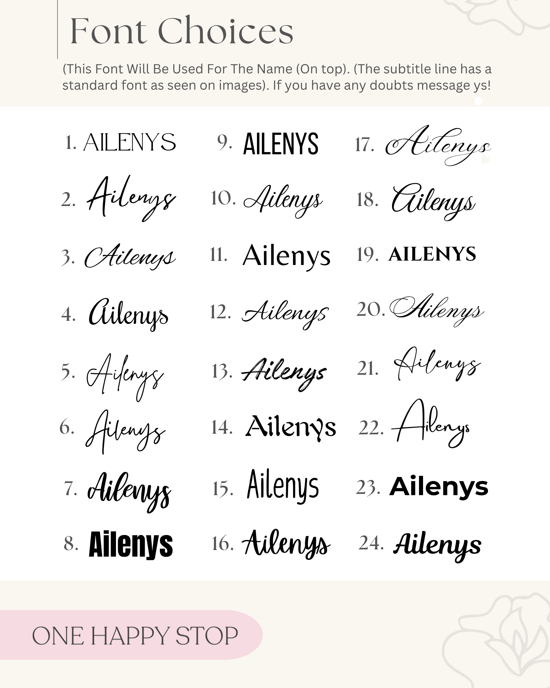 Personalized Gift Bags With Names - Pick Font Style, Size & Colors