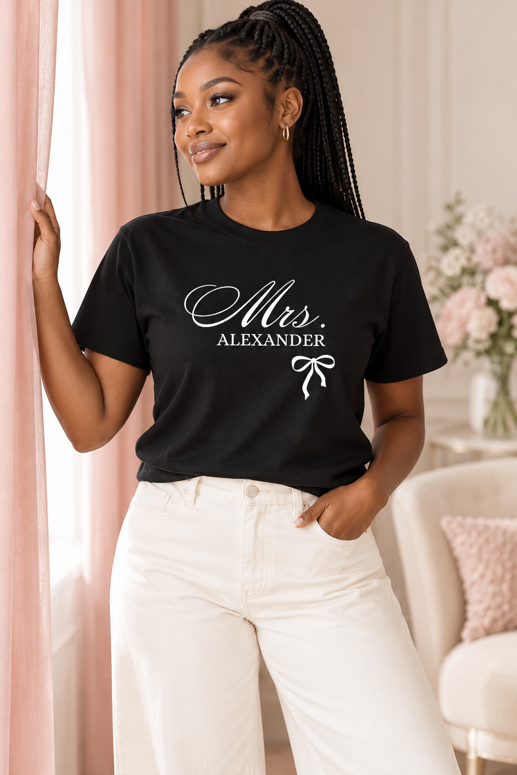 Mrs. T-Shirt Personalized With Your Last Name