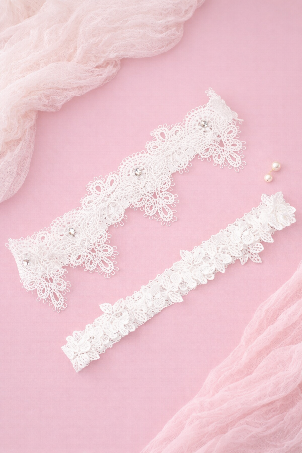 Leia Bridal Lace Garter Set