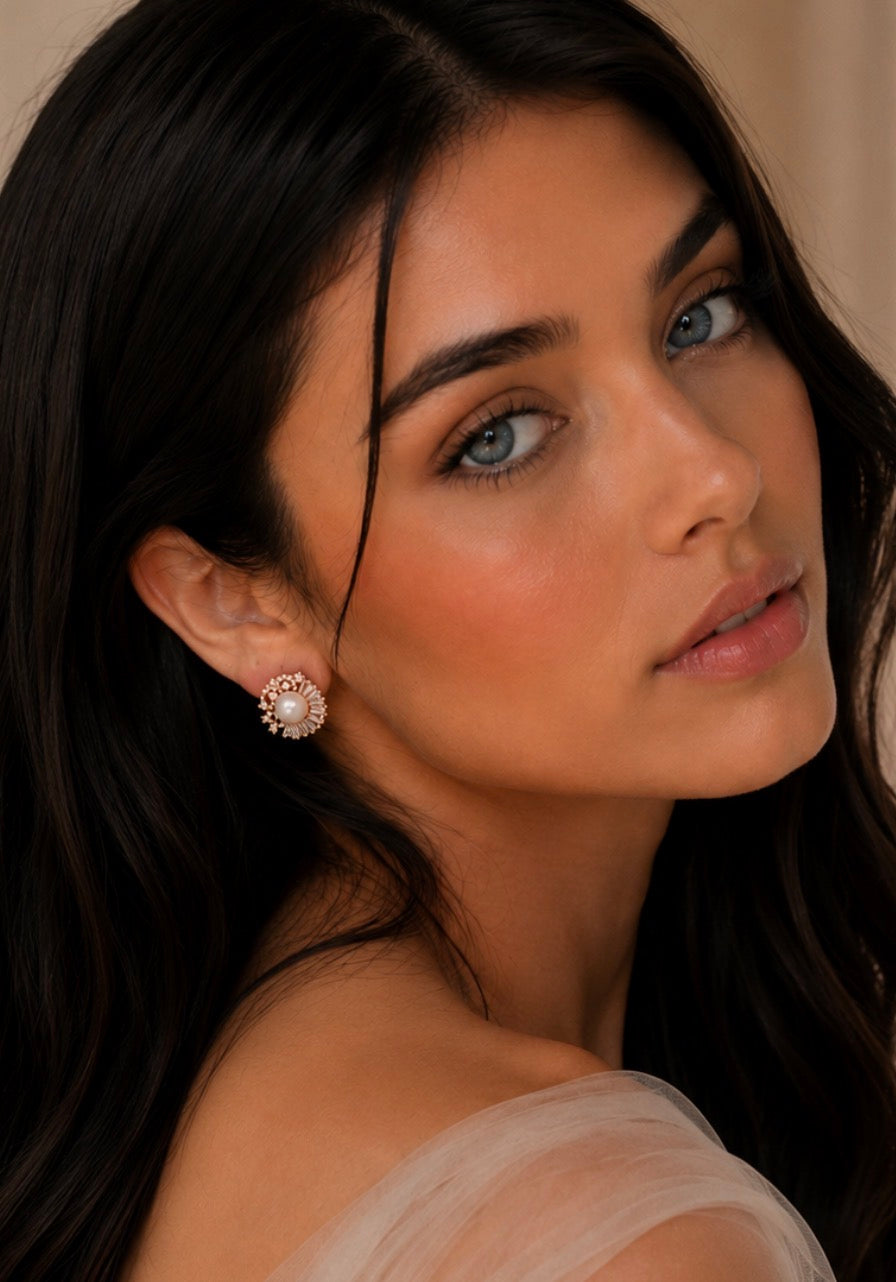 Rose Stud Earrings