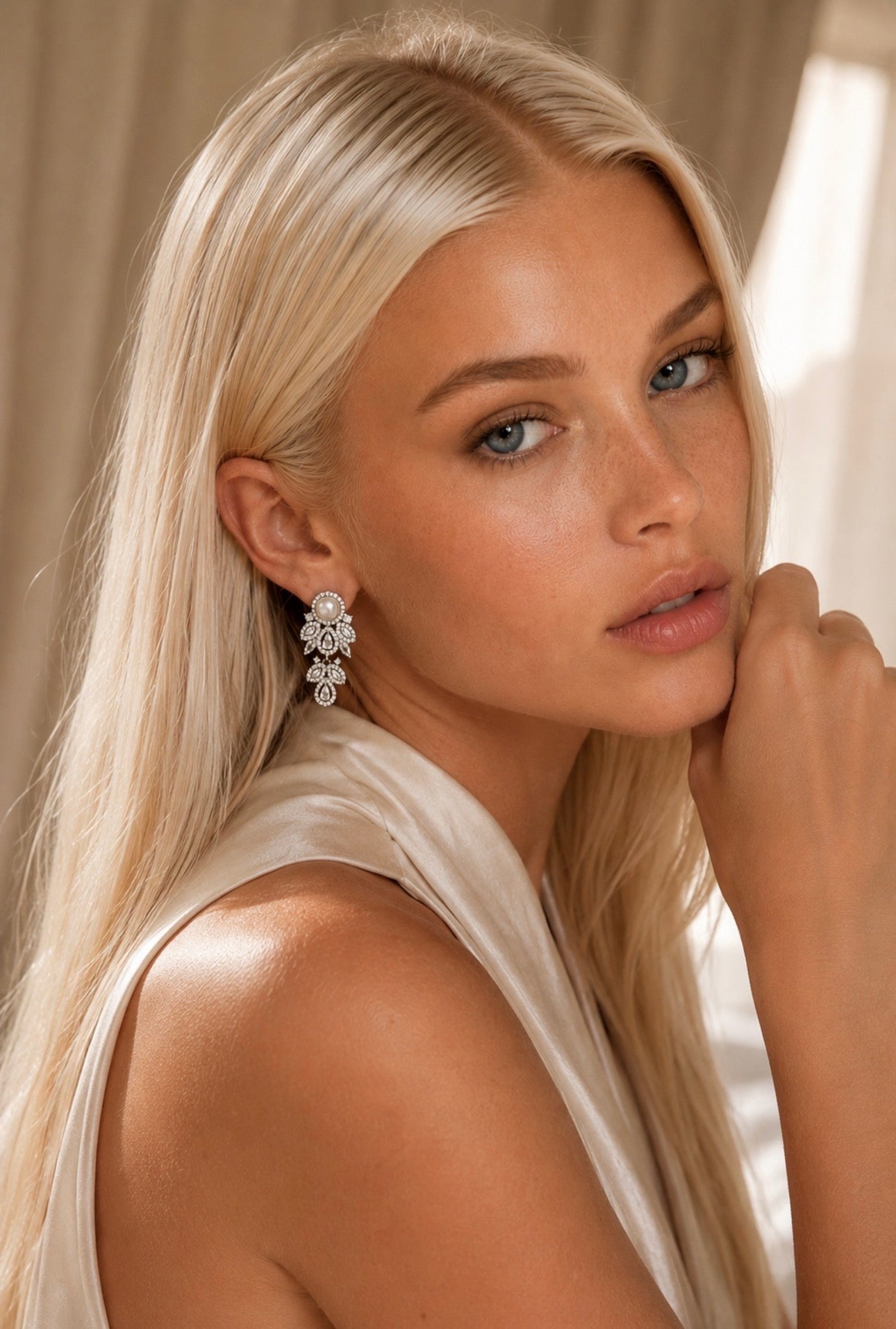 Magnolia Drop Earrings