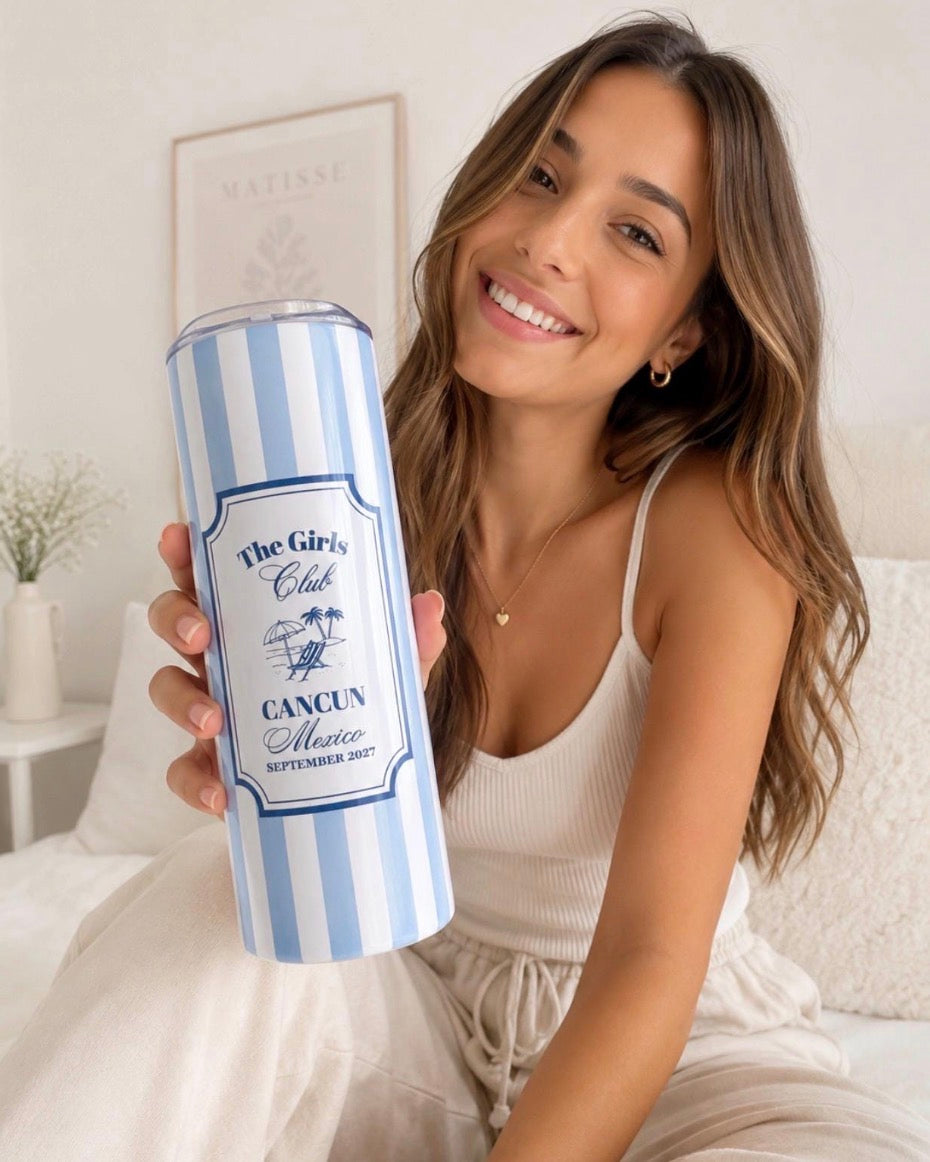Personalized Tumbler For Bach Trips And More.