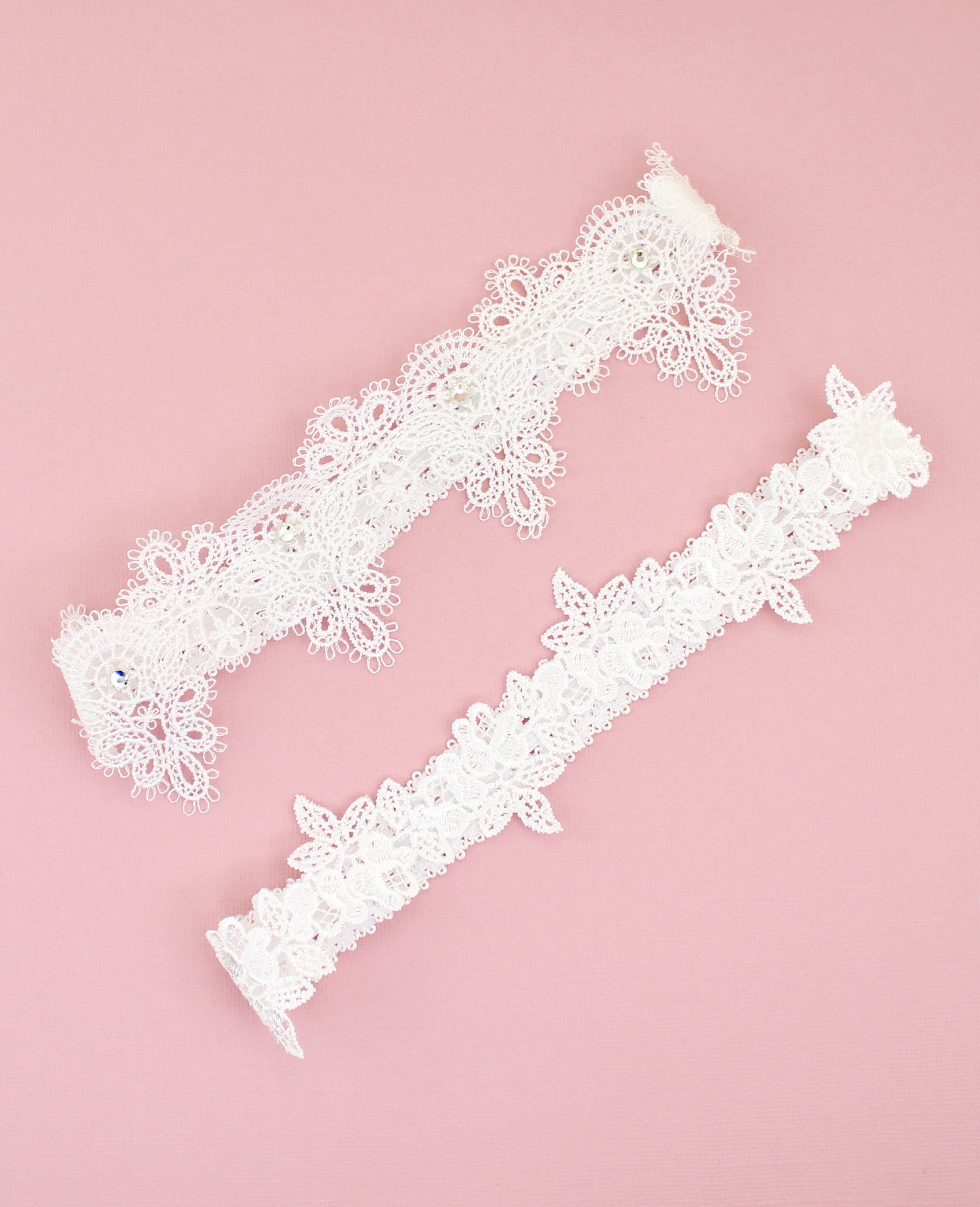 Leia Bridal Lace Garter Set