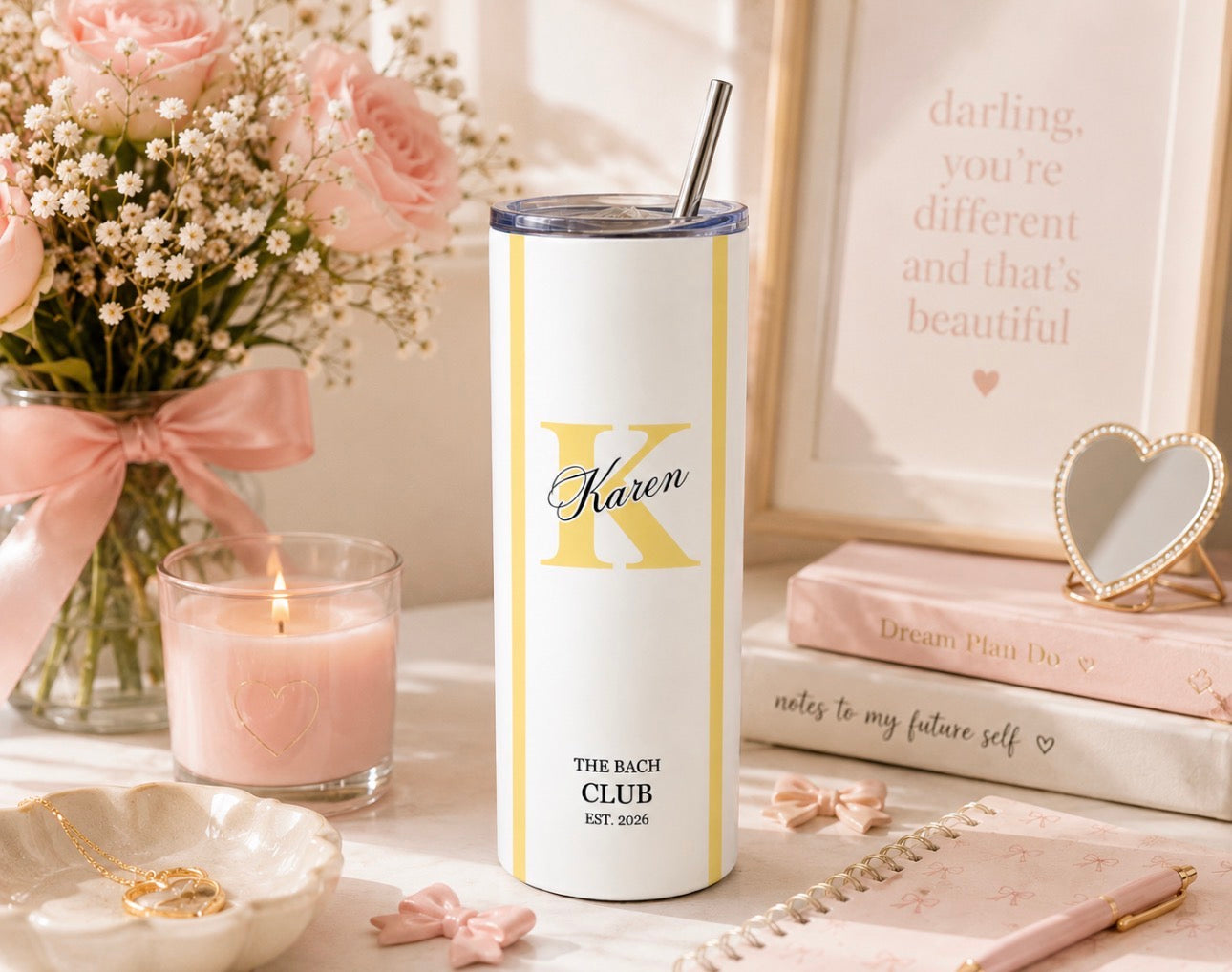 Personalized Tumbler With Initial