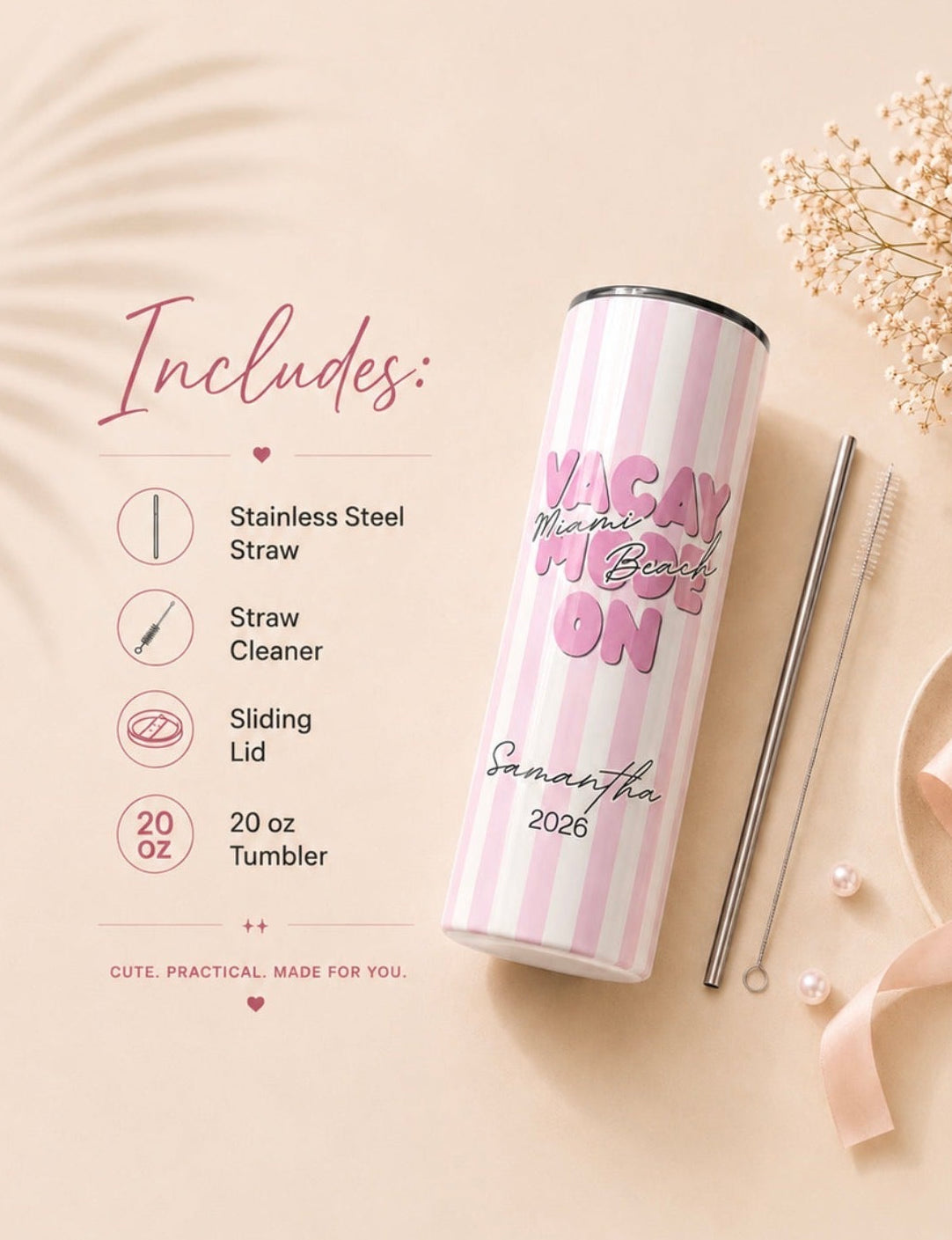 Personalized Tumbler For Special Trips