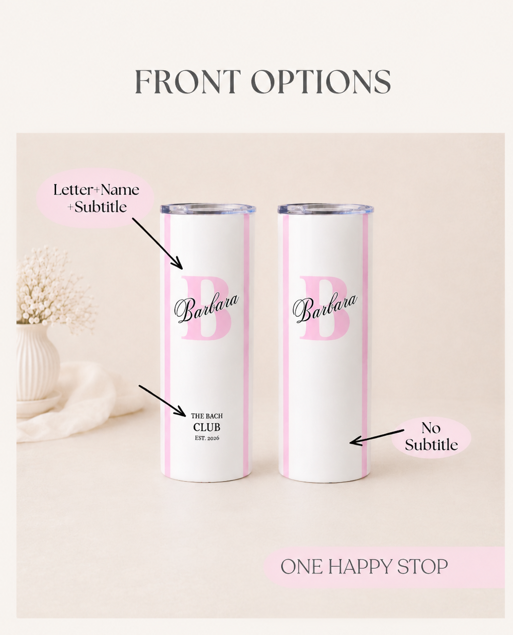 Personalized Tumbler With Initial