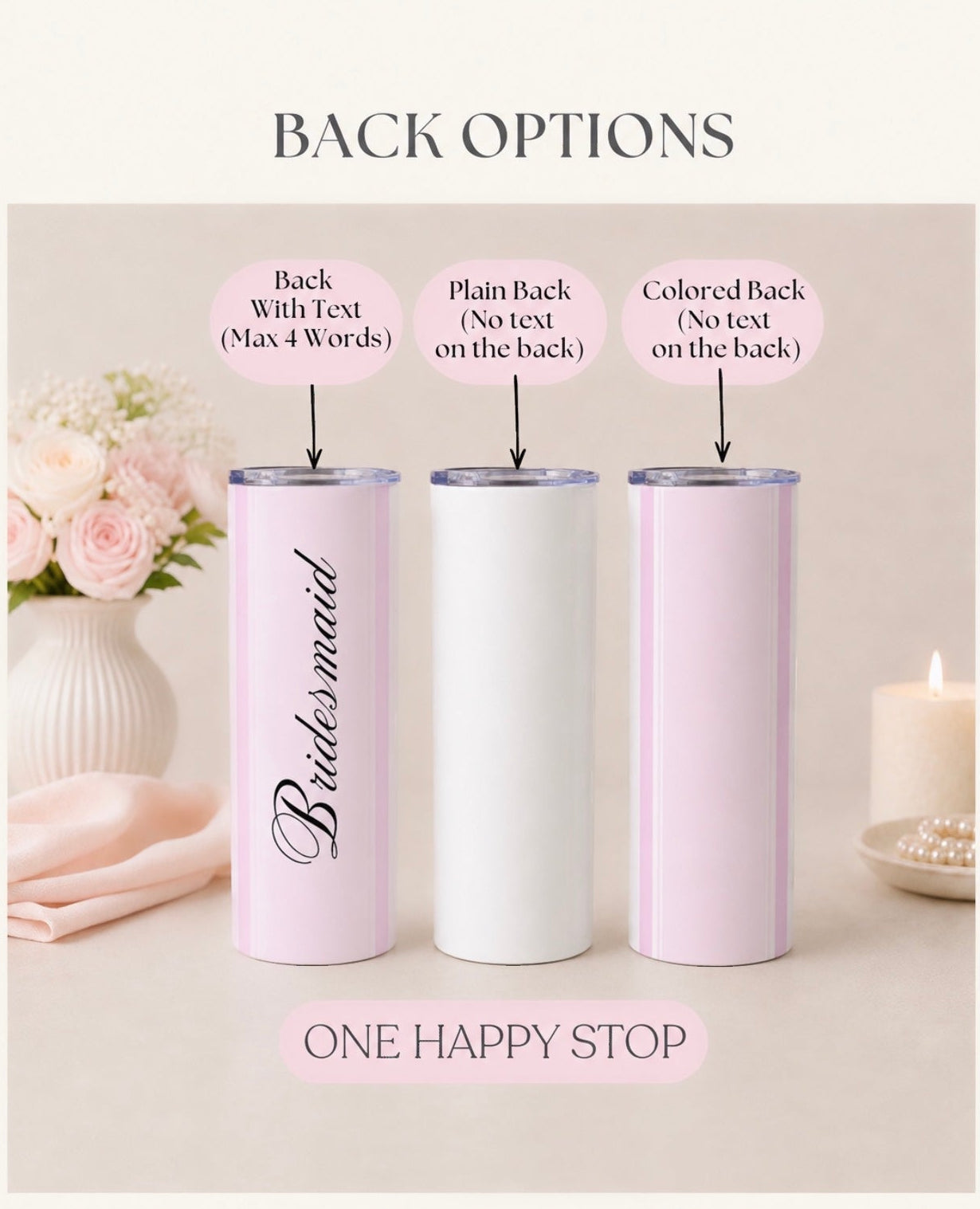 Personalized Tumbler With Initial