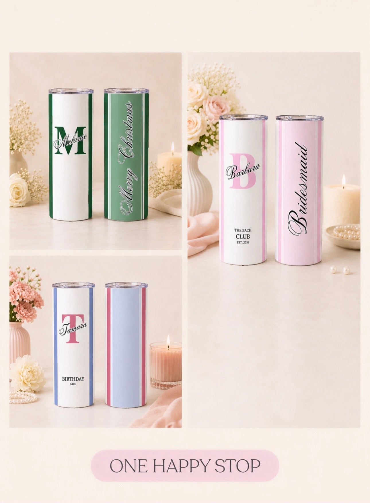 Personalized Tumbler With Initial