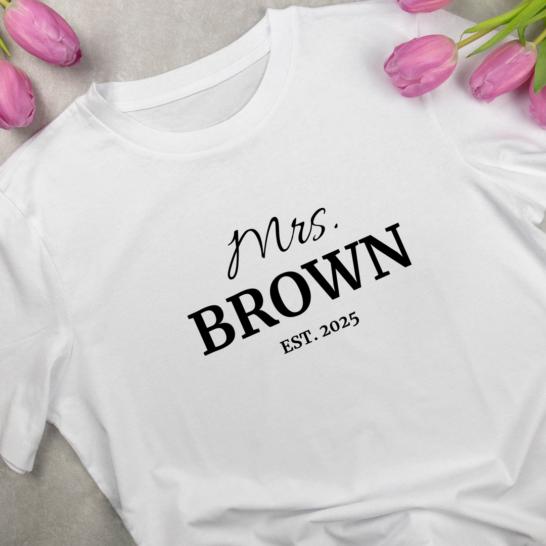 Personalized Mrs. or Mr. T Shirt