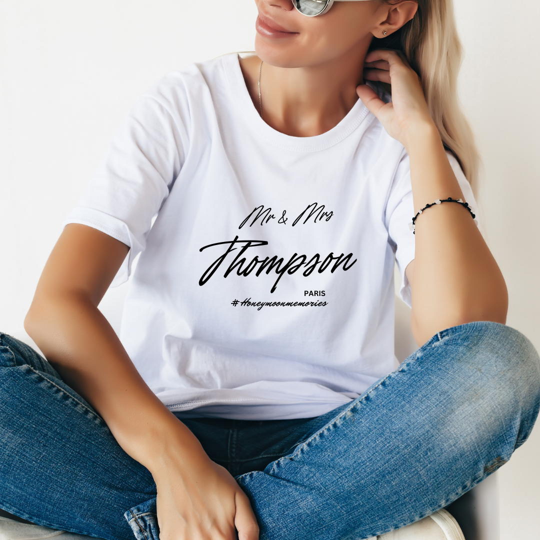 Honeymoon Personalized T-Shirt