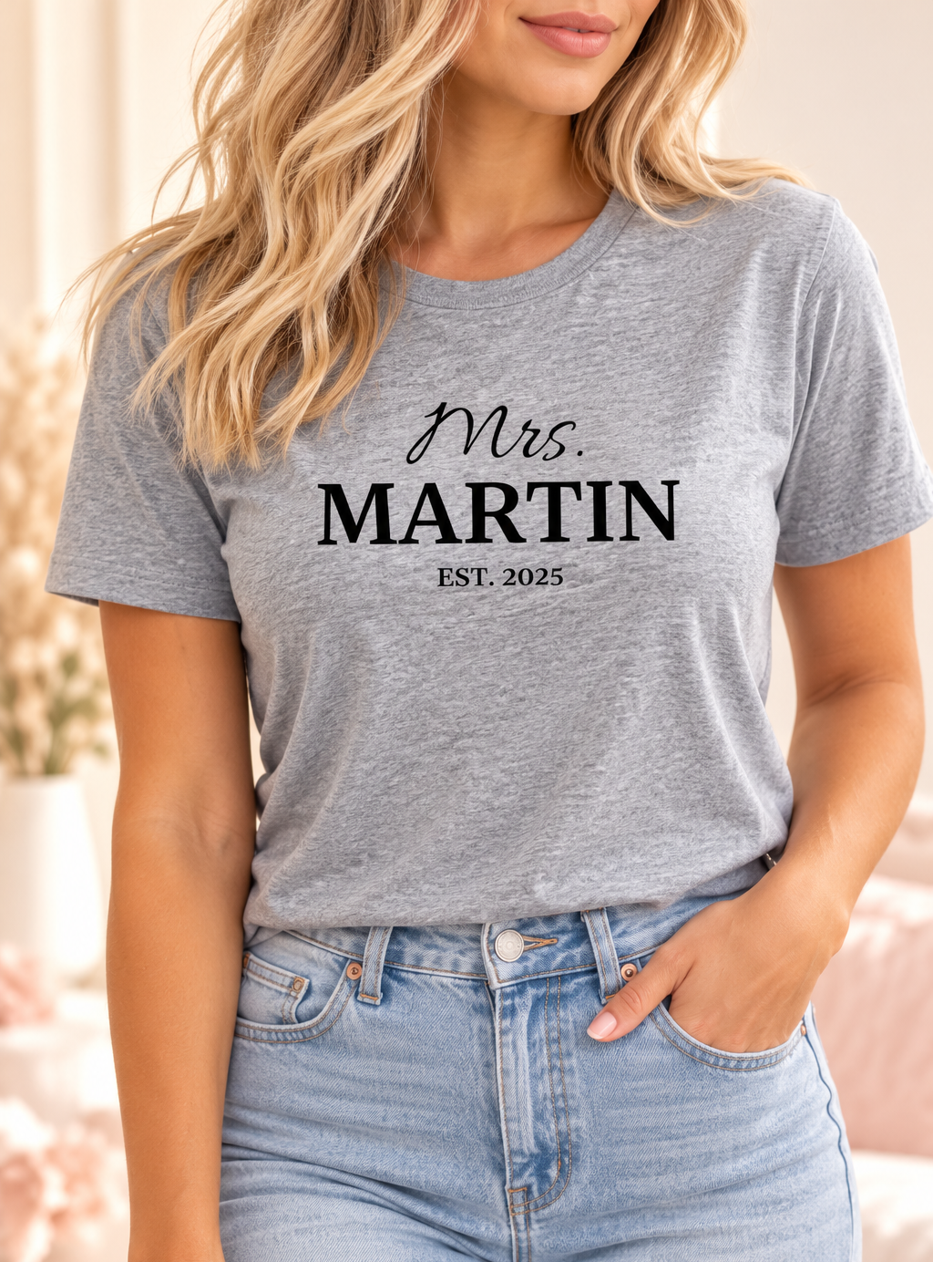 Personalized Mrs. or Mr. T Shirt