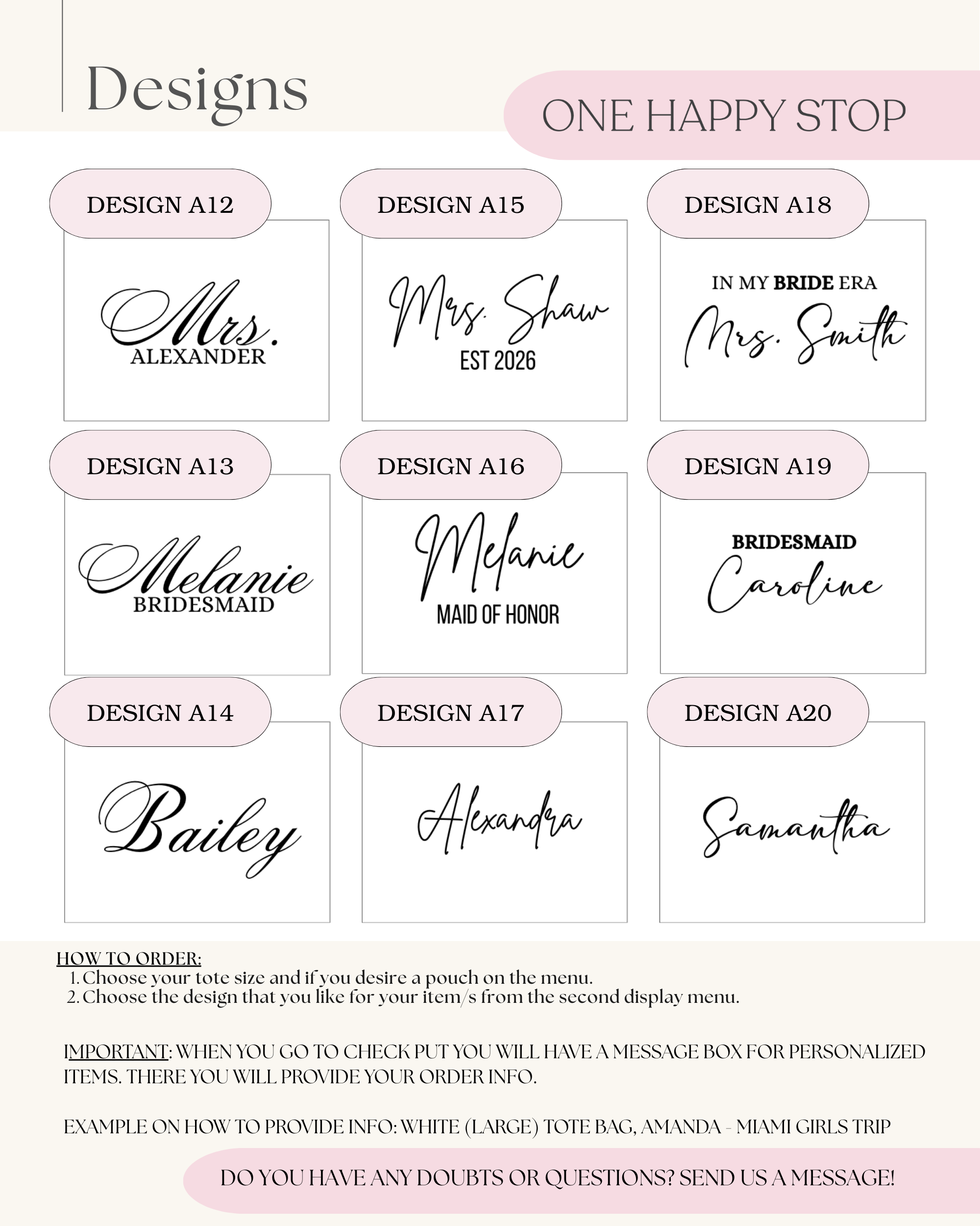 Personalized Holographic Party Tote Bags