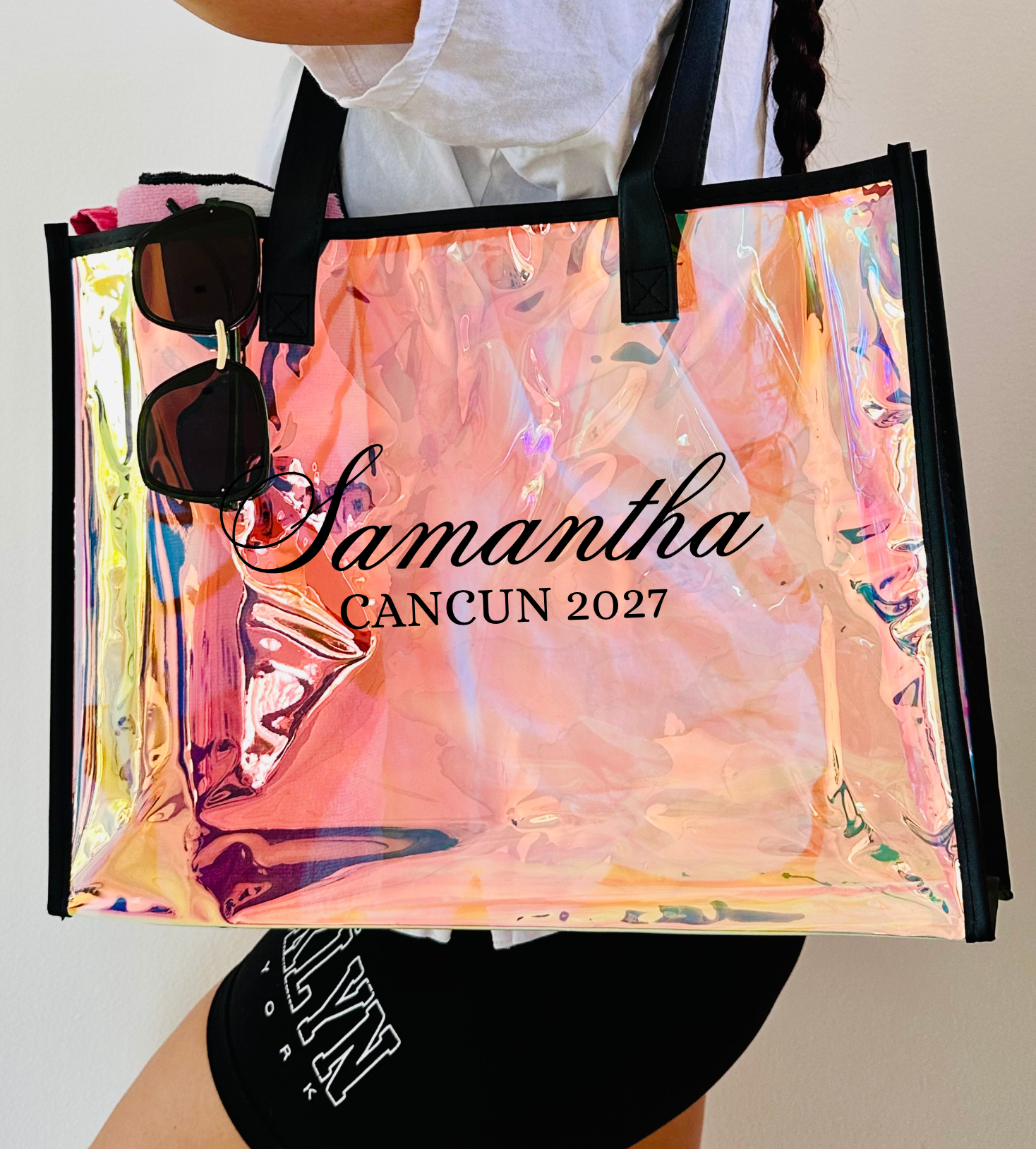 Personalized Holographic Party Tote Bags
