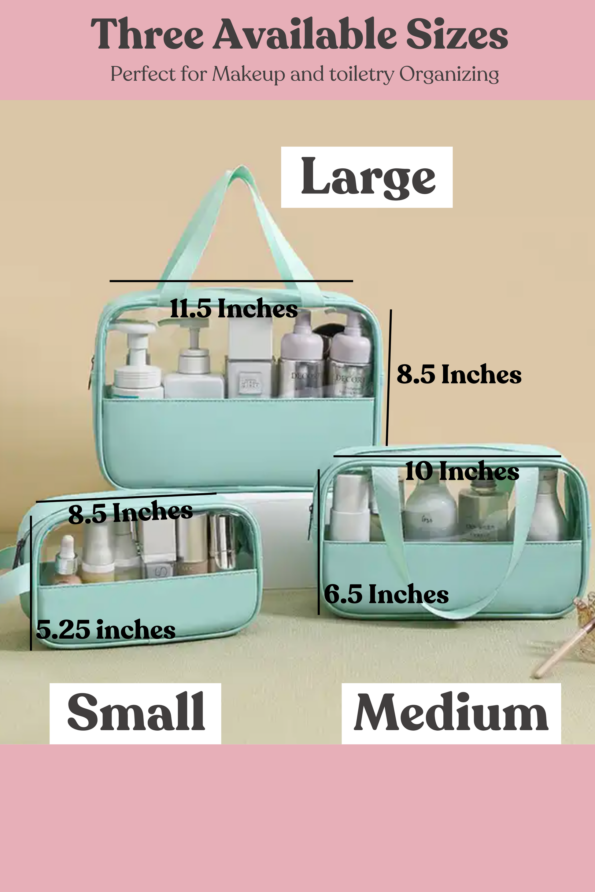 Personalized Makeup/ Travel Bags