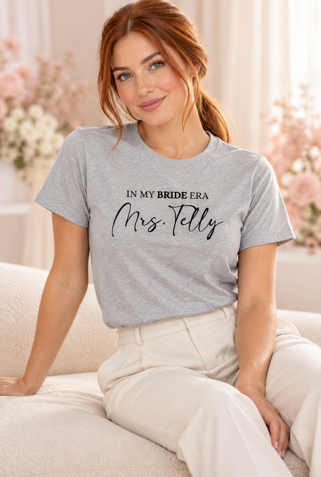 In My Bride Era T-Shirt Personalized With Your Last Name