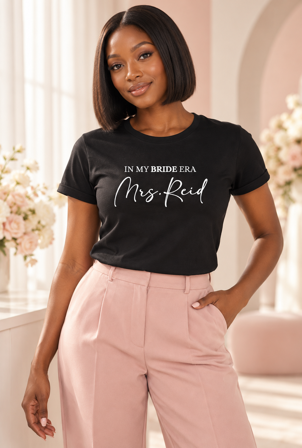 In My Bride Era T-Shirt Personalized With Your Last Name