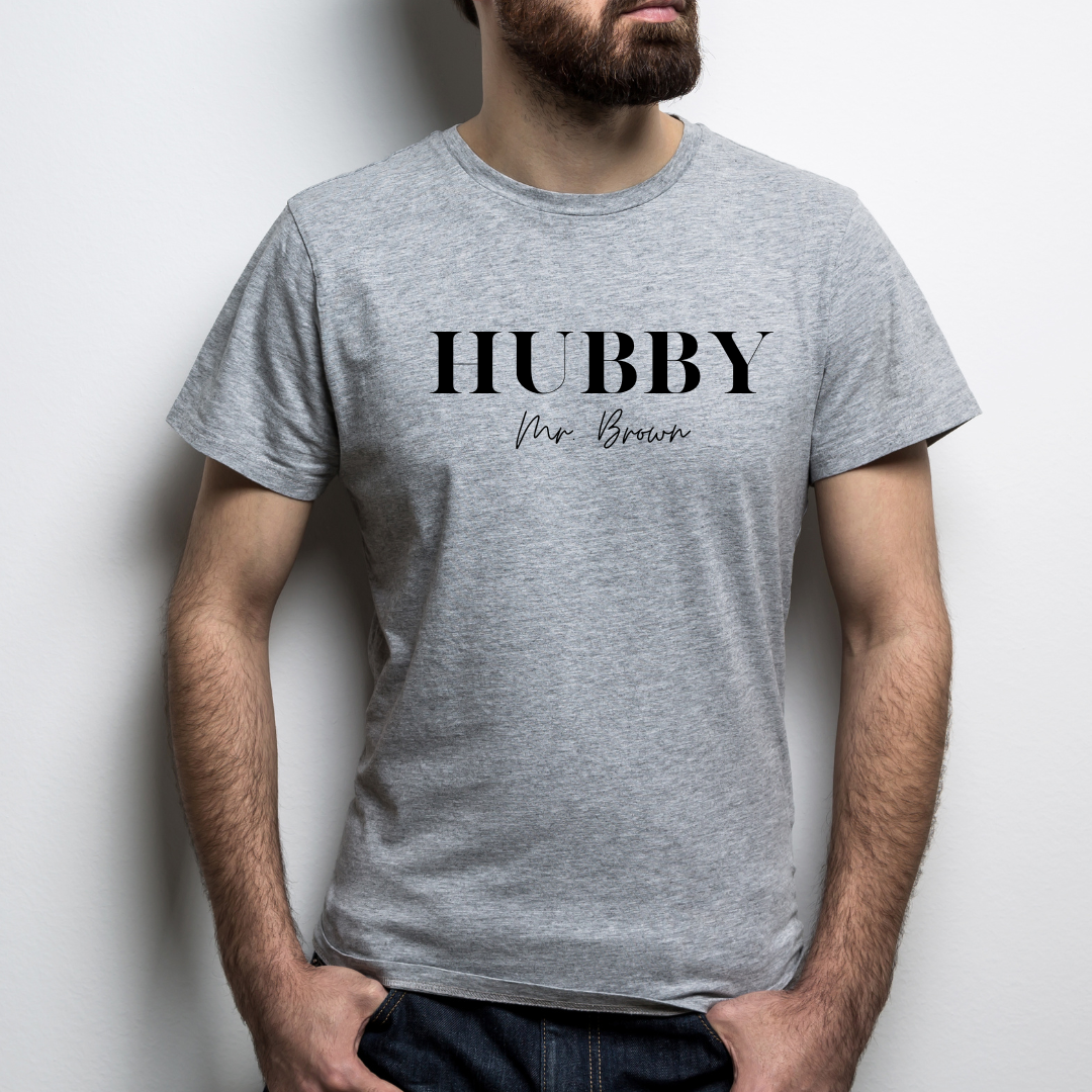 Wifey or Hubby T Shirt Personalize yours