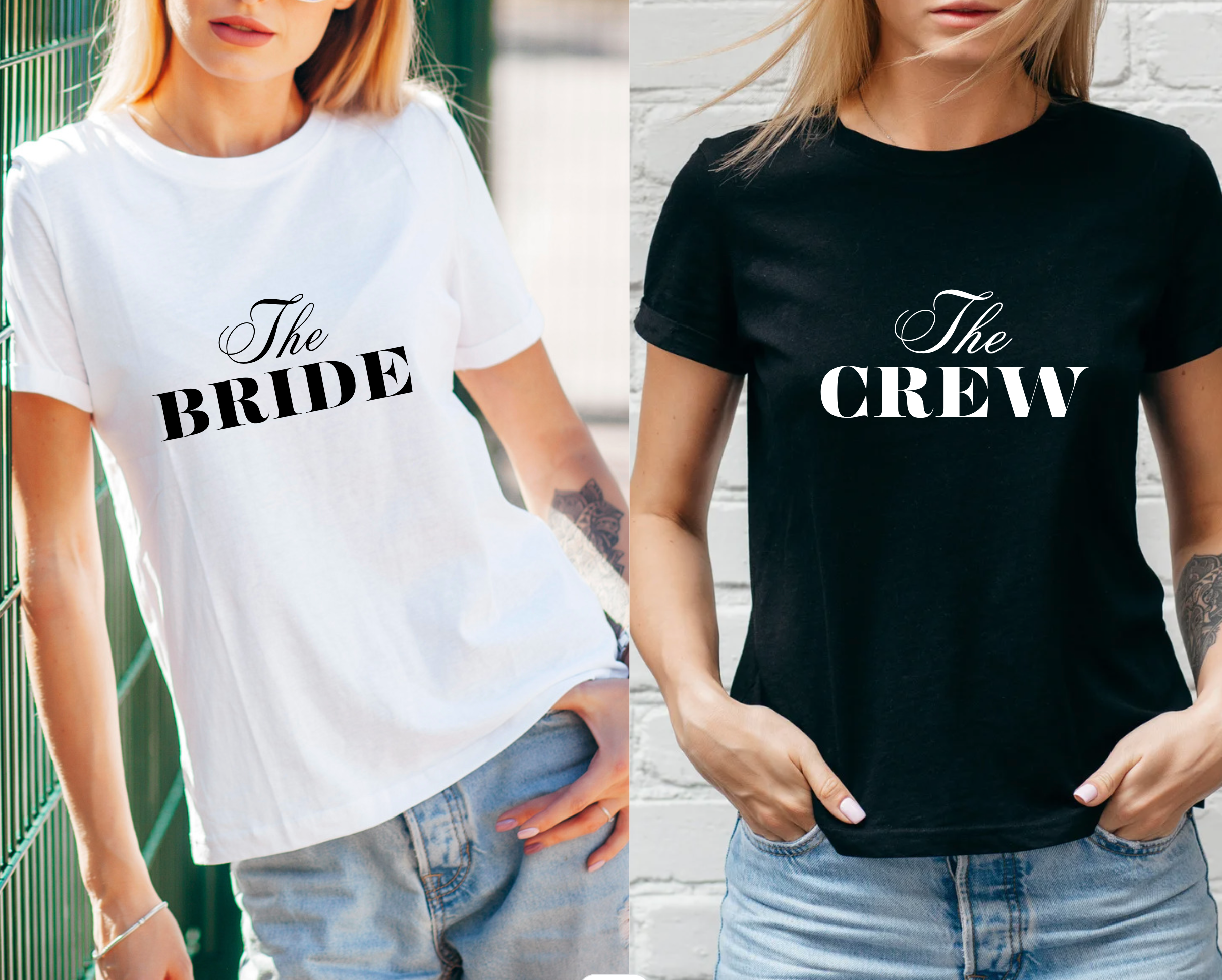 The Bride, The Crew Personalized T Shirt